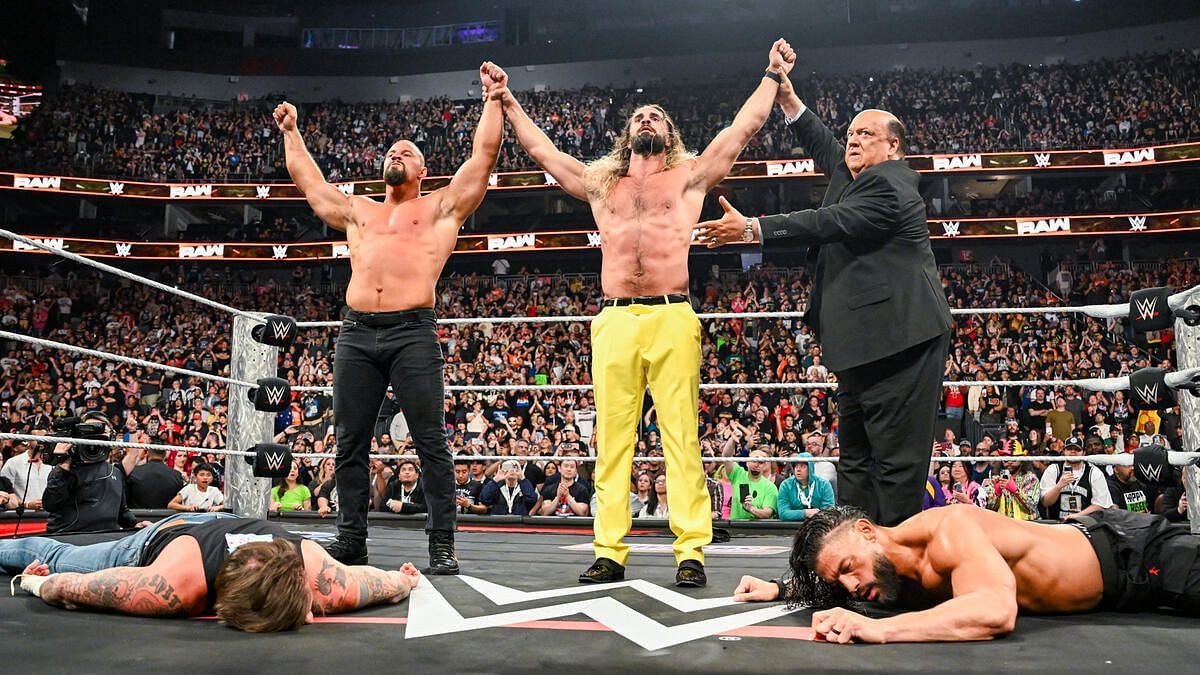 Roman Reigns and CM Punk were demolished by Seth Rollins and Bron Breakker (Image credits: wwe.com)